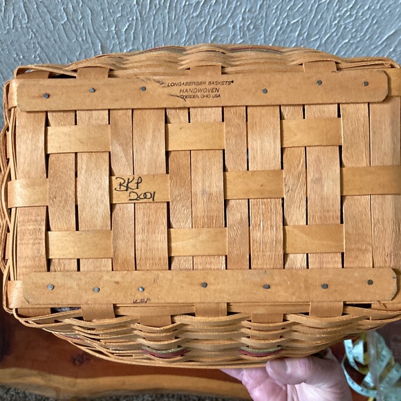 Bundle Longaberger Fall Daily Blessings Basket with liner and 2 protectors. - Picture 6 of 6